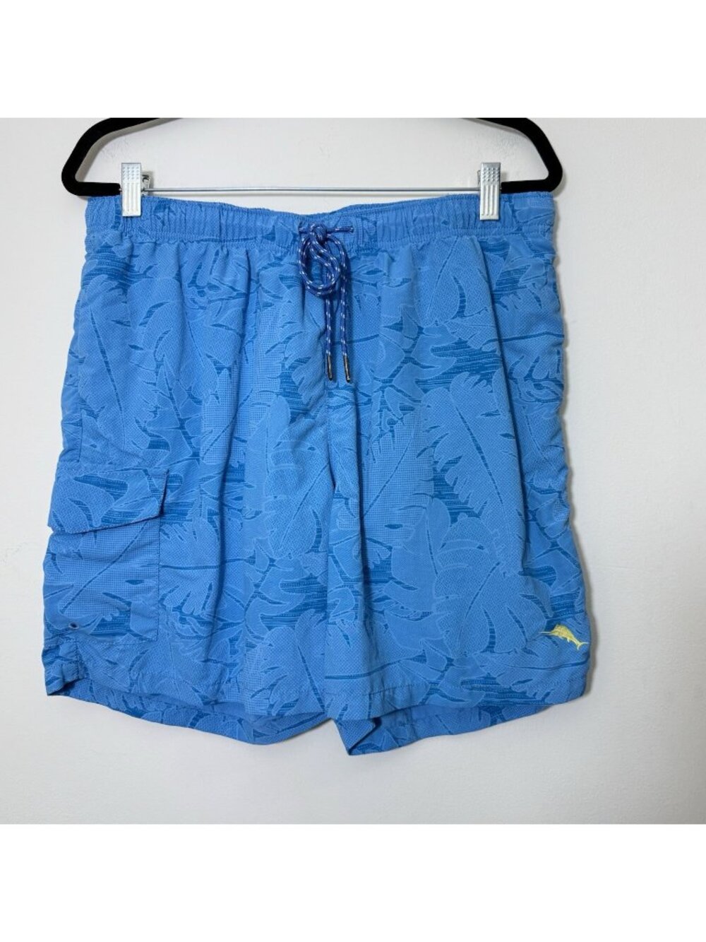 Tommy Bahama Swim Trunks Mens Size L Elastic Drawing Waist 6” Inseam Pockets